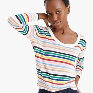 Jcrew Rainbow Scoopneck Sweater